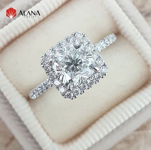  Nhẫn nữ Kim cương Moissanite NN157 