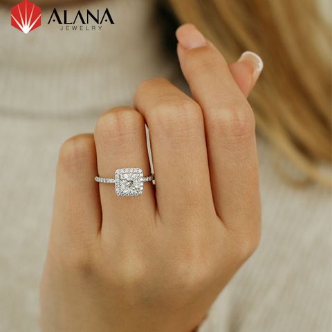  Nhẫn nữ Kim cương Moissanite NN157 