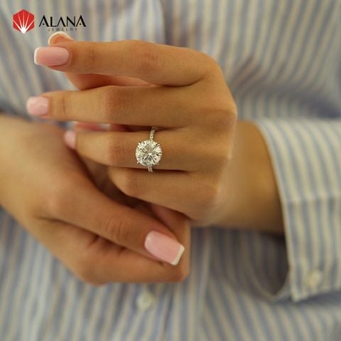  Nhẫn nữ Kim cương Moissanite NN158 