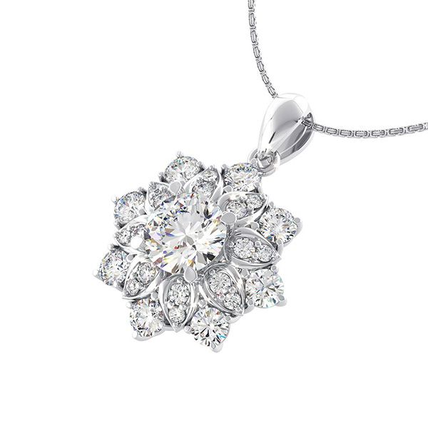 Mặt dây chuyền nữ kim cương Moissanite MDC112