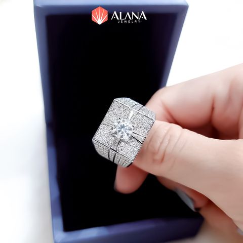  Nhẫn nam Kim cương Moissanite NBA106 