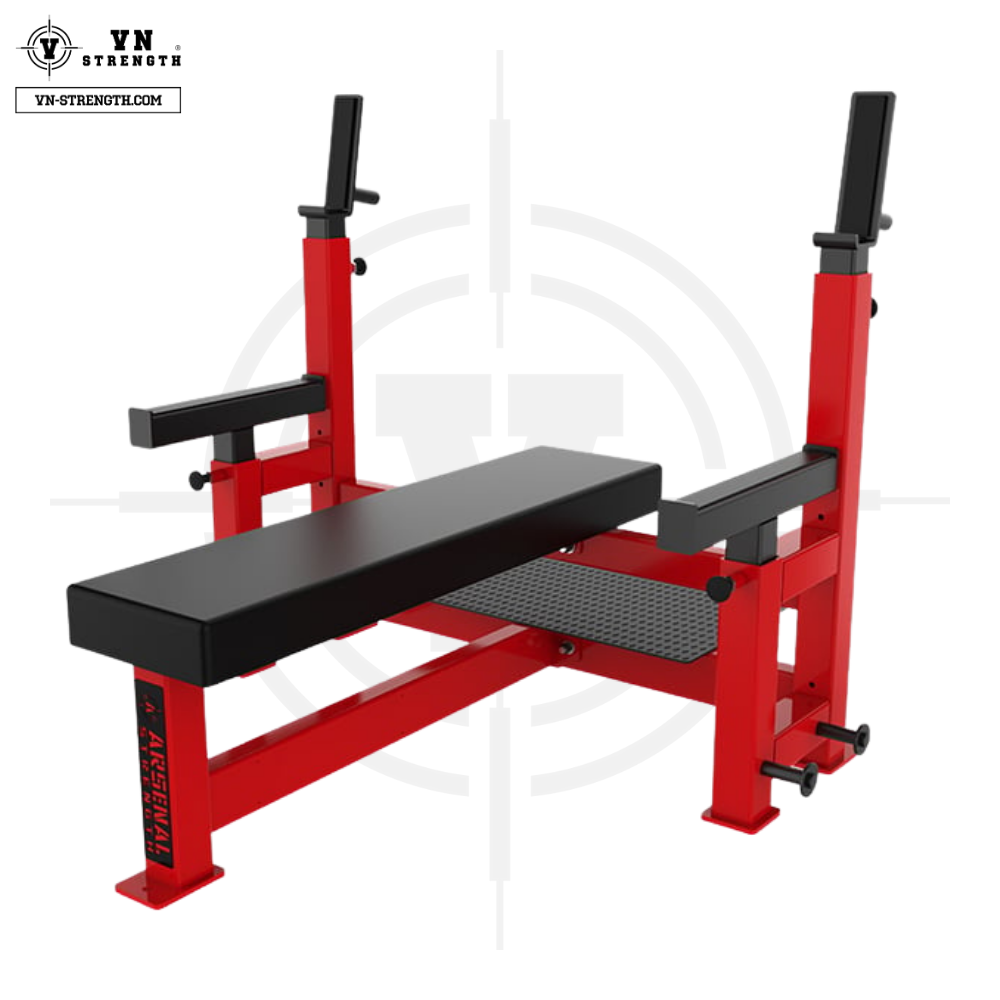 Ghế Đẩy Ngực ∣ Competition Flat Bench W/Face Savers ∣ VN-ARS 037