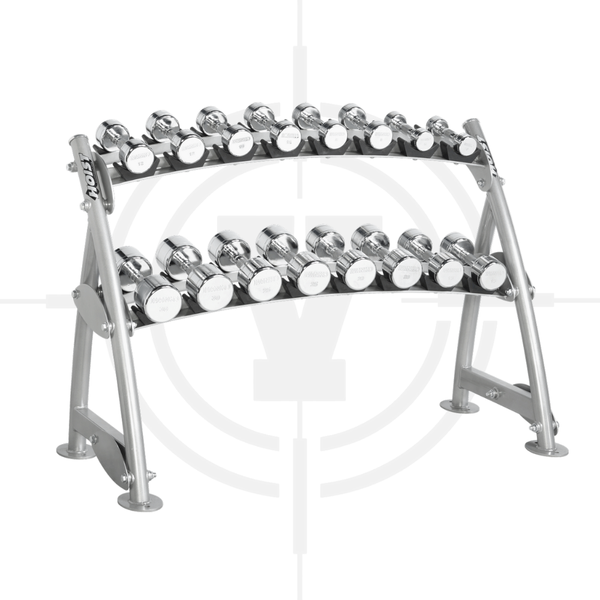 Giá Tạ Tay 2 Tầng ∣ 2-Tier Horizontal Beauty Bell Rack ∣ Hoi 247