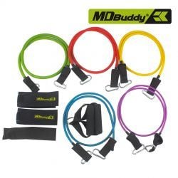 Bộ 5 dây tập thể dục đàn hồi chính hãng MDBuddy MD1366