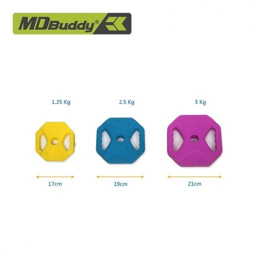 Bộ tạ đòn size nhỏ tập tại nhà MDBuddy MD3016C