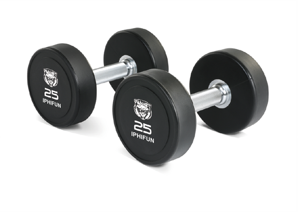 Urethane Dumbbell With Customized Logo