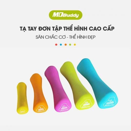 Tạ tay đơn tập thể hình chính hãng MDBuddy MD2021