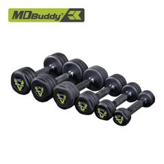 Bộ tạ tay bọc cao su 1kg-10kg MDBuddy MD2123