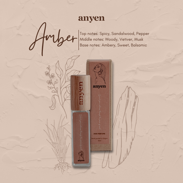  Amber - Nước hoa mini (scent of Warm Amber / hương Hổ Phách) 