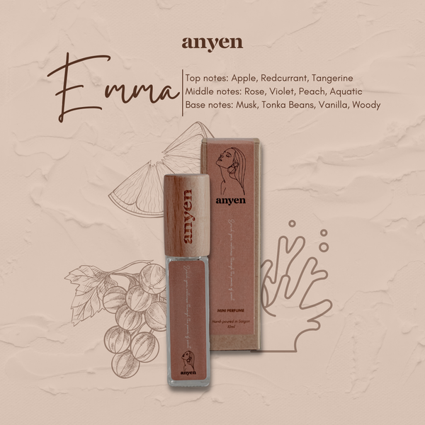  Emma - Nước hoa mini (scent of Soleil Rose / hương Hoa Hồng Của Bình Minh) 