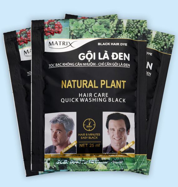  DẦU GỘI LÀ ĐEN TÓC MATRIX HỘP 3 GÓI 