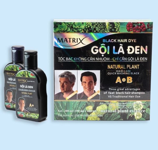  DẦU GỘI LÀ ĐEN TÓC MATRIX - HỘP 2 CHAI 