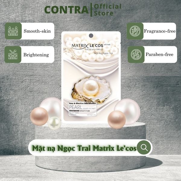  Mặt nạ NGỌC TRAI Matrix Lecos - Hộp 20 gói 