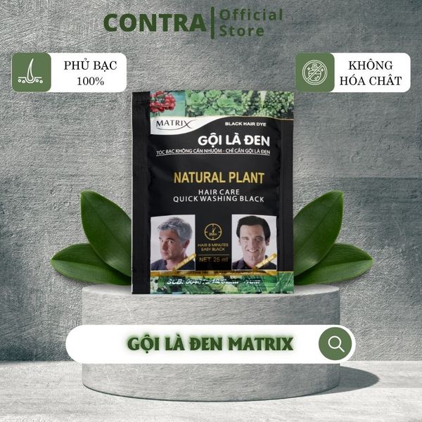  Dầu gội Phủ bạc Matrix Gội Là Đen - Hộp 10 gói 