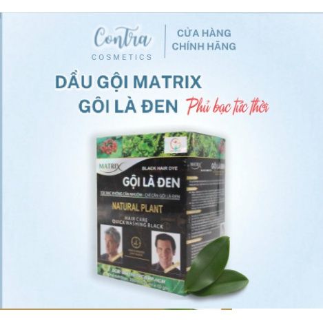  Dầu gội Phủ bạc Matrix Gội Là Đen -Hộp 3 gói 