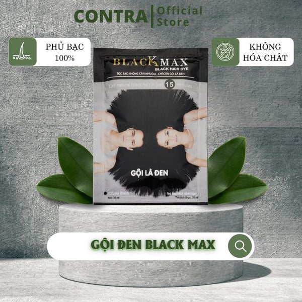  Gội là đen Black Max - Hộp 10 gói 