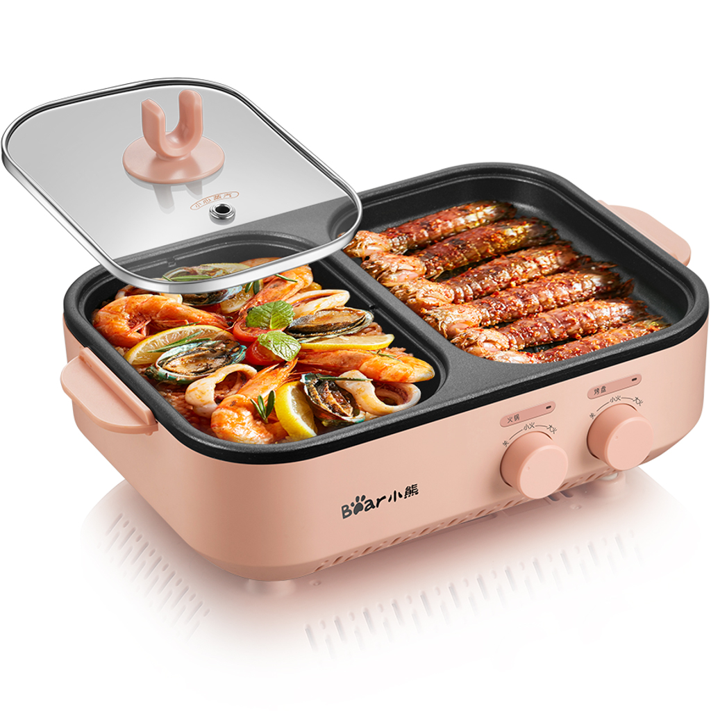 Chảo điện nướng và lẩu mini đa năng Bear DKL-C12D1 Smart-link Việt Nam
