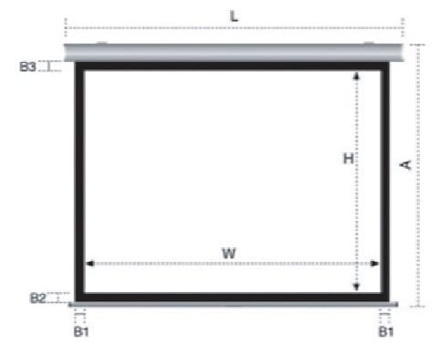  Màn chiếu treo tường APOLLO 120 inch 