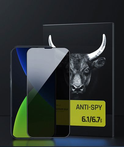  Kính cường lực chống nhìn trộm Mipow Kingbull Anti Spy Premium Silk HD cho iPhone 14 Series 