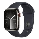  Đồng hồ Apple Watch Series 9 Stainless Steel với dây Sport Band 