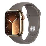  Đồng hồ Apple Watch Series 9 Stainless Steel với dây Sport Band 