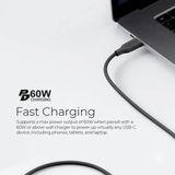  Dây Cáp MAZER Infinite.LINK 3 PD60W USB-C to USB-C 2M cable (Flex, Silicone) 