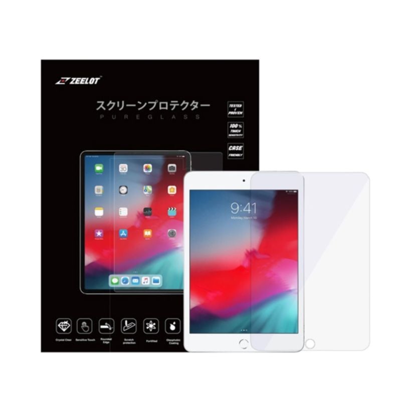  Kính Cường Lực Trong Suốt Zeelot 2.5D cao cấp cho iPad 