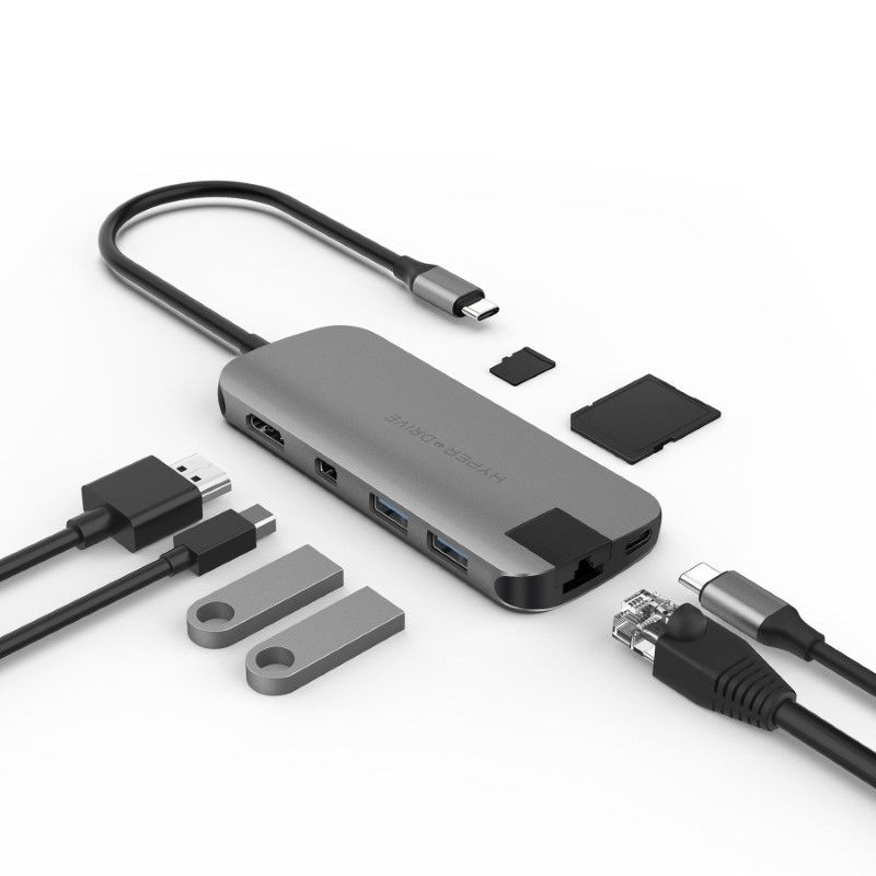  Cổng chuyển HyperDrive SLIM 8-in-1 USB-C Hub 