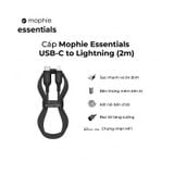  Cáp USB-C to Lightning mophie Essential 2M 