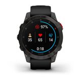  Garmin Epix Gen 2, Sapphire - Carbon Gray DLC Titanium with Silicone Band 