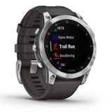  Garmin Epix Gen 2, Slate Steel  with  Silicone Band 