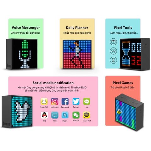  Loa Bluetooth Divoom Timebox-Evo 