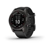  Garmin Fenix 7 Pro - Sapphire Solar - Carbon Gray DLC Titanium with Black Band 