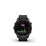  Đồng hồ thông minh fēnix 7S Sapphire Solar, Carbon Gray DLC with Black Silicone Band 