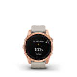  Đồng hồ thông minh fēnix 7S Solar, Rose Gold with Light Sand Silicone Band 