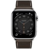  Apple Watch 44mm Hermès Silver Stainless Steel Case with Single Tour Deployment Buckle 