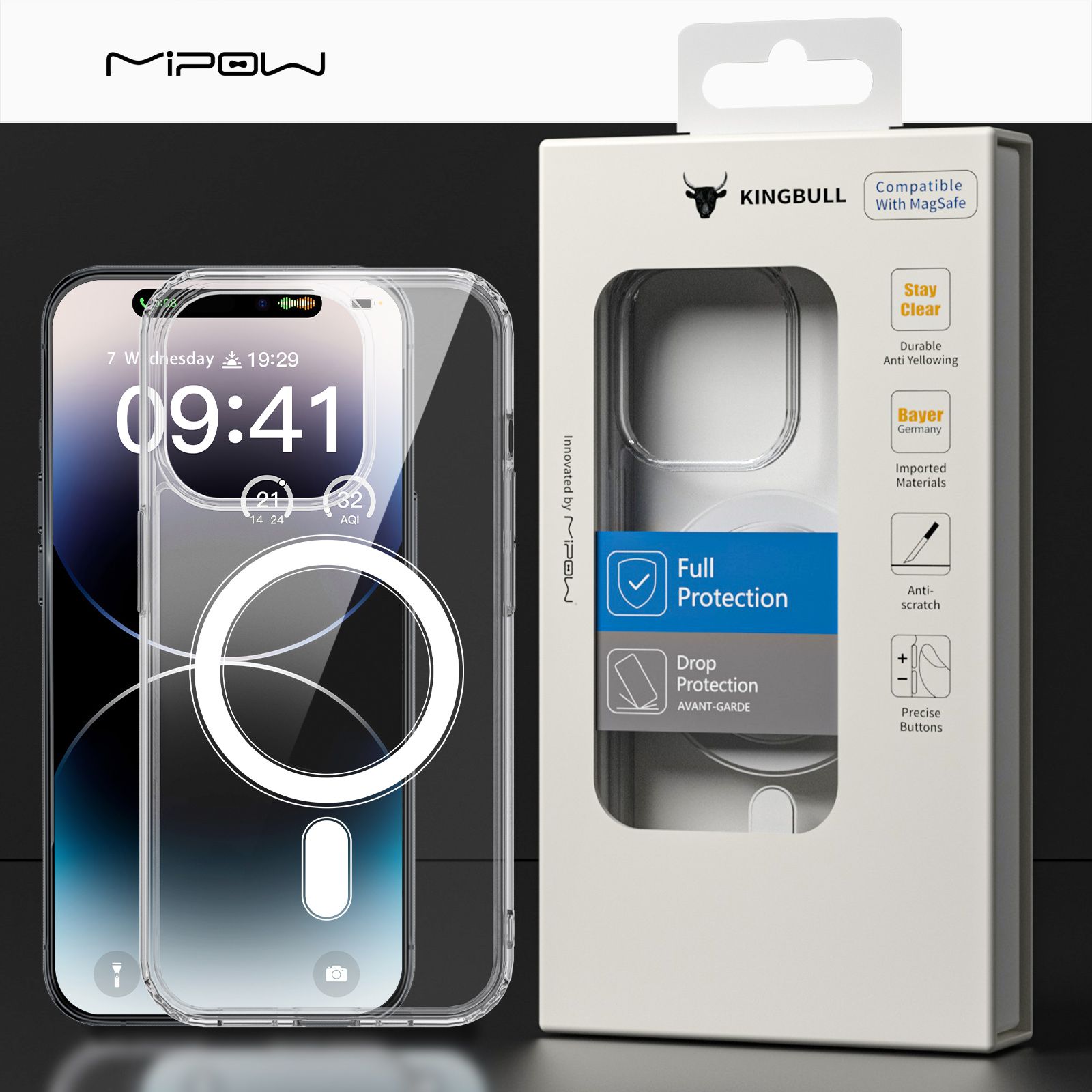 Ốp Lưng  MiPOW Magsafe Case iPhone 15 Series 