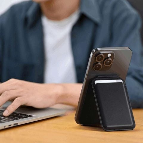  Ví đựng thẻ kiêm giá đỡ Satechi Magnetic Wallet Stand 