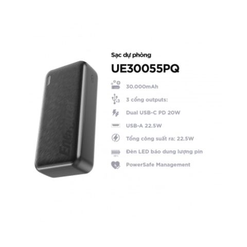  Sạc dự phòng Energizer 30,000mAh /3.7V Li-Polymer - UE30055PQBK 