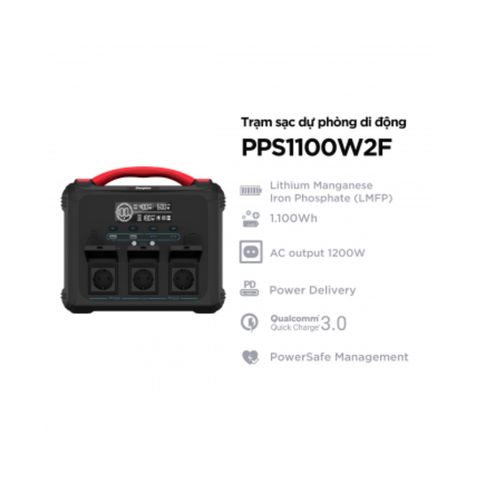  Trạm điện di động Energizer 1100Wh 1200W LMFP 