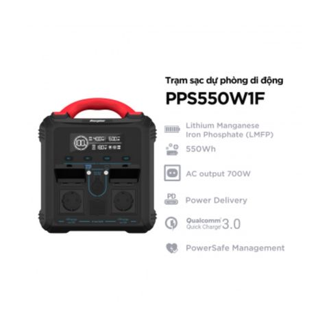  Trạm điện di động Energizer 550Wh 700W LMFP 