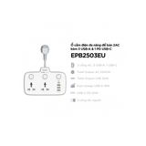  Ổ điện đa năng 2AC kèm 3USB-A và 1USB-C sạc nhanh PD (max 20W) - White - EPB2503EUWE 