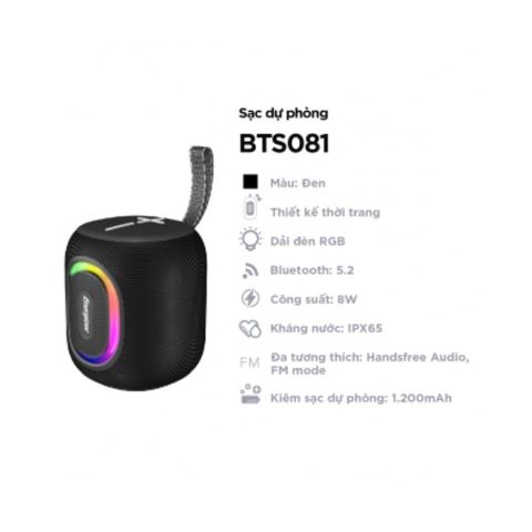  Loa di động Energizer - BTS081BK 