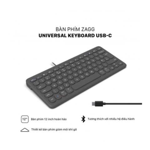  Bàn phím ZAGG Universal Keyboard - Type-C 