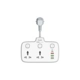  Ổ điện đa năng 2AC kèm 3USB-A và 1USB-C sạc nhanh PD (max 20W) - White - EPB2503EUWE 