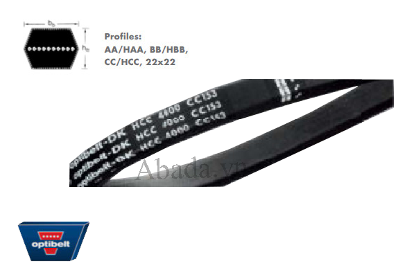 Dây curoa HBB x 2650 Optibelt