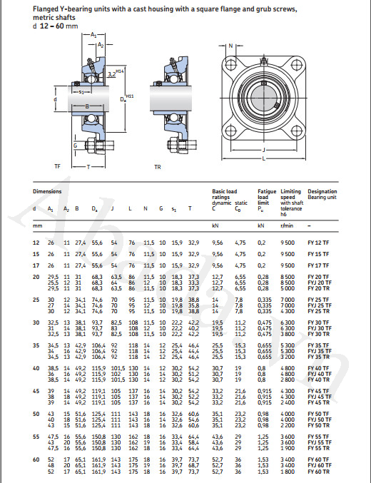 Gối đỡ vòng bi FYJ 20 TF SKF