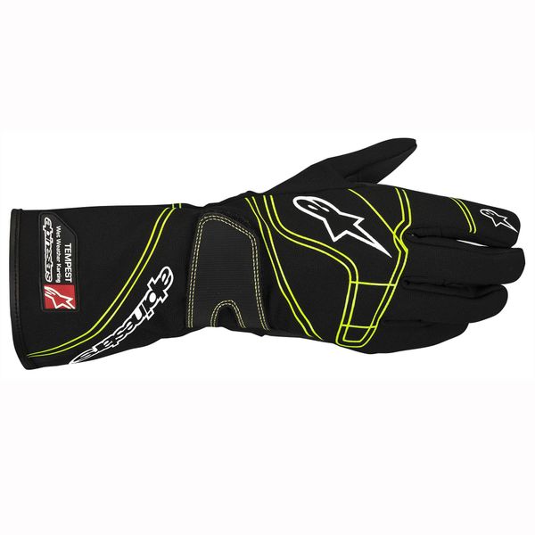  [ORDER] Alpinestars Gloves Tempest Waterproof Black | Green Fluro 