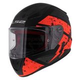  Helmet LS2 Orange Black 