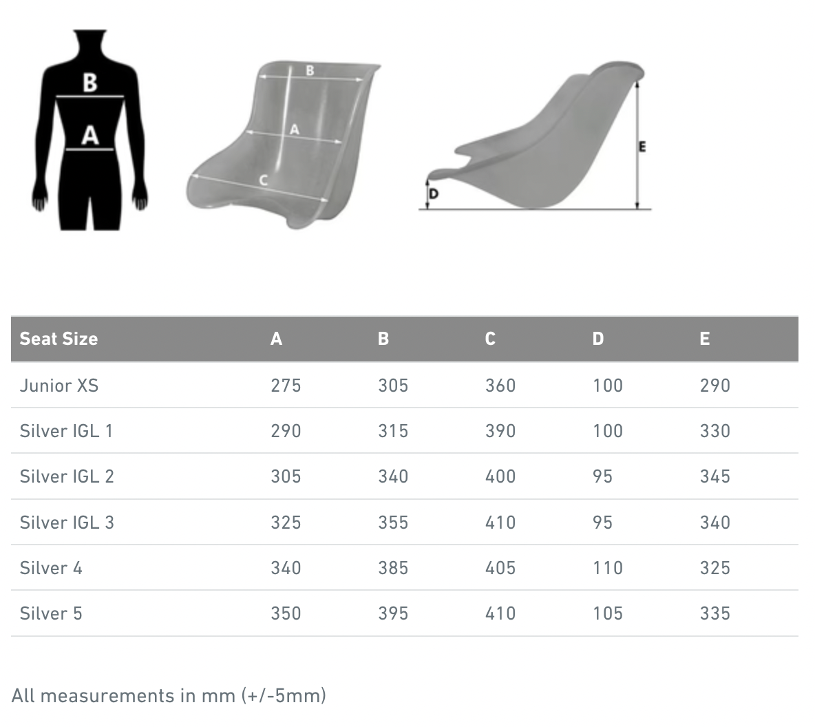  [ORDER] IMAF Seat Silver 